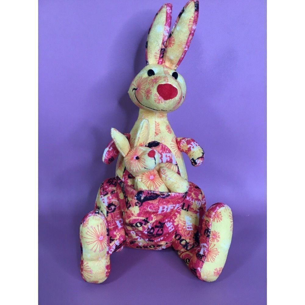 little Brownie Bakers original Kangaroo Stuffed Toy With Baby.First Baby Friend.